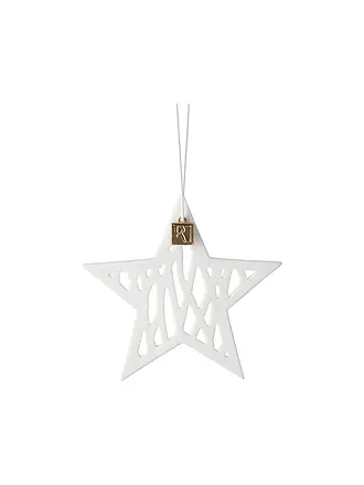 RAEDER | Weihnachts Stern Anhänger 8x8cm Weiss | 